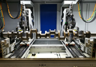 Crankshaft rolling straightening machine